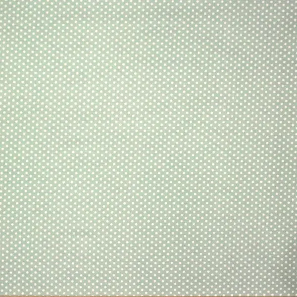 Mint Topo Blanco, Topitos de color blanco sobre fondo verde menta — vista 1
