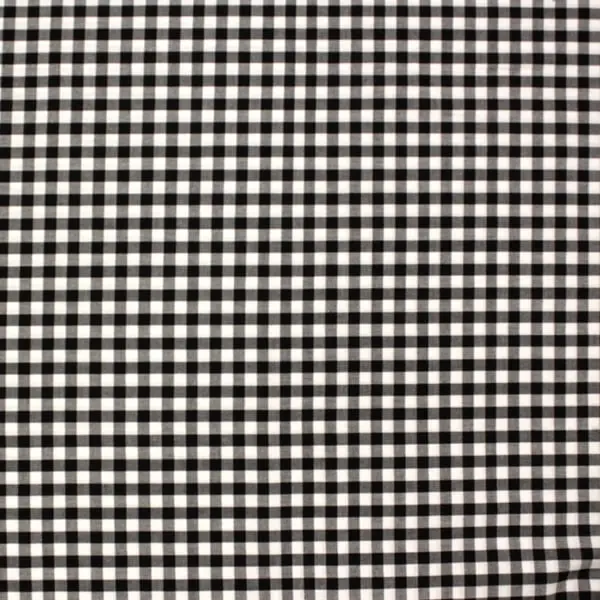 Vichy Negro, Cuadro Vichy en color negro. Tejido con certificación OEKO-TEX — vista 1