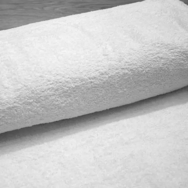 Felpa Blanco, Tejido de toalla de rizo en color blanco